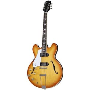 Epiphone USA Casino Lefthand Royal Tan - Semi-akoestische gitaar voor linkshandigen