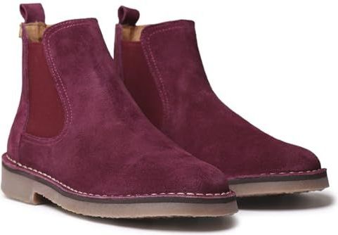 TONI PONS ISA-SY dameslaarzen van splitleer met zijdelingse elastieken, wijnrood, 40 EU