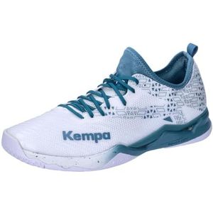 Kempa handbalschoenen voor kinderen en volwassenen Wing Lite 2.0 wit blauw - ademend en antislip met speciale Michelin-zool