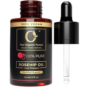 USDA Organic Rosehip Oil – 100% Pure Cold Pressed Rose Hip Oil for Face & Skin, Natural Moisturizer, Hydrating & Nourishing, Non-Greasy, for All Skin Types – Rosehip Seed Oil