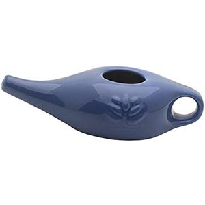 Darmlly 250Ml Keramische Neti Pot Neus Reinigingspot Duurzame Lekvrije Uitloop Pot Voor Neus Spoelen Neus Wassen Mannen en Vrouwen, Blauw