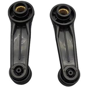 Power Window Regulator Auto Raamheffer Handbediende Auto Raam Connect 2 Hendel Universele Hendel Handdeur Kleur(Black)