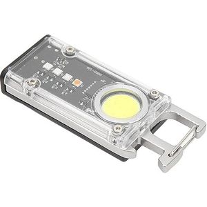 Mini LED-zaklamp, Draagbare Mini LED-zaklamp, Verstelbare Rugleuning voor Buiten (Zilver)