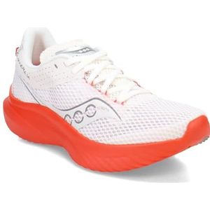 Saucony Kinvara 14 Damessneakers, wit/infrarood, 42,5 EU