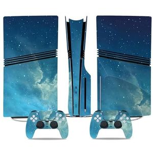 Anti Kras Voor PS5 Pro Skin Disc Edition & Voor PS5 Pro Skin Digital Edition Console Controller Vinyl Cover Skins Wraps Krasbestendig Compatibel 17828 Geen Schuimvorming(Digital Edition)