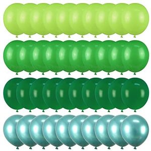 Ballonnen 40 stks groene ballonnen set metallic confetti ballon jungle safari dierlijke verjaardagsfeest decoraties douche gunsten Heliumballonnen (Size : Set5)