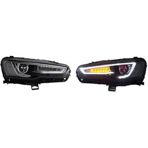 LED koplampmontage Voor Mitsubishi Voor Lancer 2008-2017 LED Koplamp Auto Tuning Licht Onderdelen Auto Koplamp Montage(RHD A)