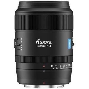 SIRUI Aurora 35mm F1.4 Full Frame Autofocus Lens, Groothoek Prime Lens voor Z Mount Camera's Z6, Z7, Z8, Z9, Z5, Zf, Z fc, Zwart