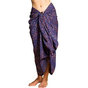PANASIAM Sarong B027 Golden flower, L
