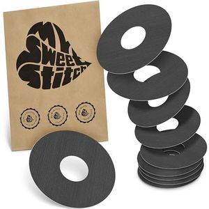 MySweetStitch - 10 x KatheterPatch, Katheterplakker met sterke hechting, Infusiepleister voor insulinepomp-infusieset (bijv. MiniMed, T:slim en Medtronic Guardian), Zwart