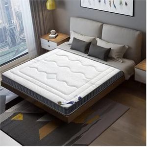 Kingsize Matrastopper, Natuurlijke Latexmatras, King Queen-matras, Full-size Twin-geheugenschuimvulling, Ademend, Comfortabel Rebound Tatami-matras (Color : White, Size : 120 * 190CM*10CM)