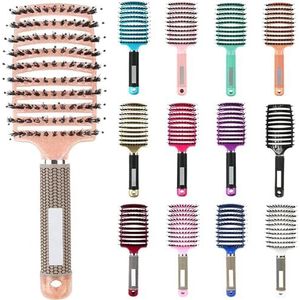 My Sensory Space Ontwarrende Haarborstel, Anti-Tangle Haarborstel, Magische Borstel Ontklitter, Gebogen en Geventileerde Ontklitterborstel, Detangler Haren Nylon Haarborstel, Ontwarrende Borstel voor