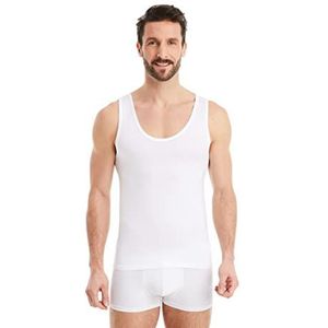 FINN Zakelijk onderhemd voor heren, mouwloze tanktop - ondershirt voor mannen van originele Lenzing® modal-stof - het perfecte okselshirt onder hemd en pak, wit, S
