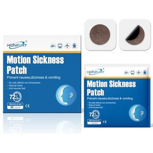 Hionfurt 48 Stuks Reisziektepleisters Voor Auto- En Bootreizen, Cruises En Vliegreizen - Tegen Misselijkheid