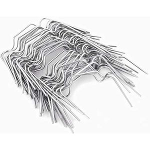 50 stuks beglazing clips kas glazen paneel bevestigingsclips, roestvrij staal W draad veer beglazing clips, dikke accessoires voor tuin kas