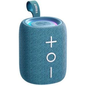 Tribit StormBox Mini+ Bluetooth-luidspreker 12 W, 360° ruimtegeluid, 12 uur speeltijd, Bluetooth 5.4, IPX7, RGB-verlichting, TWS-koppeling, type-C, ondersteunt AAC/SBC, draagbaar thuis/buiten/op reis