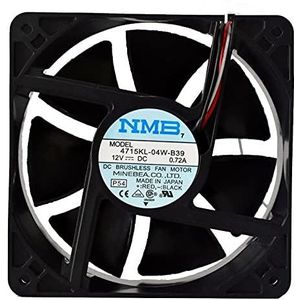 LMNCBVYA Beautyrankle 4715KL-04W-B39 120mm Cooling Fan - High Airflow 12V 0.72A 3-Pin Large Volume Fan for PC and Electronics Cooling
