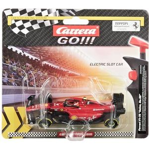 Carrera GO!!! Ferrari F1-75 Sainz No.55 Racebanen en gelicentieerde Slotcars | tot 2 spelers | voor jongens en meisjes vanaf 6 jaar en volwassenen