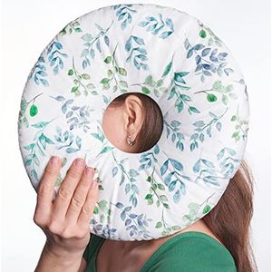 Kussen met gat | verlicht oorpijn | piercingkussen voor zijslapers | verstelbare vulling | donutkussen | vermindert de oordruk | kussen met oorgat