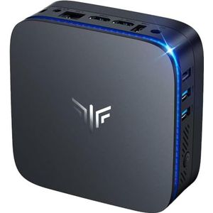NiPoGi AK1 Plus Mini PC Ιntel Alder Lake Ν95 (tot 3,4 GHz) 8GB DDR4 256GB SSD, Micro Computer met 2,5 inch SSD/Gigabit Ethernet/WiFi 5/BT 4.2 /Twee HDMI 4K UHD Kleine PC voor kantoor/School