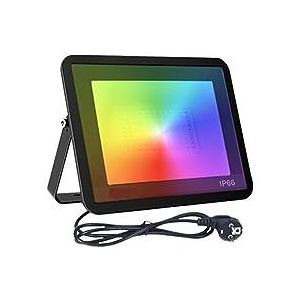 LED-schijnwerper LED Tuya intellinte RGB-spot buitenverlichting 30W 50W 100W verstelbaar licht met stembediening schijnwerper Perfecte sfeer voor feestjes(100W Changeable)