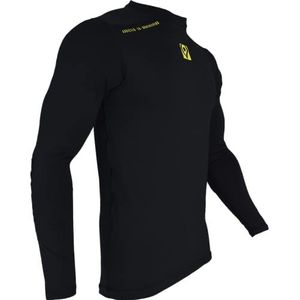 Rehab Keeper-ondershirt, gevoerd, lang beschermend shirt voor keepers, maat 128-XXL, zwart, XL