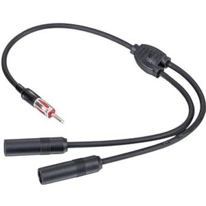 Audio- & videoantennes voor auto Autoradio-antenne verlengkabel mannelijk, twee vrouwelijke FM AM DIN-stekkerconnector coaxiaal Autoradio Antenne