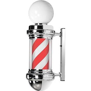 Barber Pole Light, buitenlicht, LED Rood Kapsalon Logo Kapper Kappersbord Roterende Verlichte Strepen Buiten Wandlamp, Bespaar energie, 75X29X22cm (Kleur: A) (Kleur: B) (Color : B)