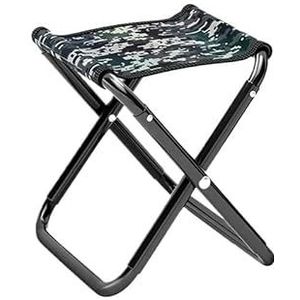Lichtgewicht viskruk, draagbare klapstoel, visstoel met verstelbare poten, opvouwbare campingstoel met gaasrug en schouderband (Color : Pattern M)