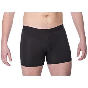 ConfidenceForAll - Heren Anti Zweet Boxershort - Zwart - Met Ingenaaide Pad