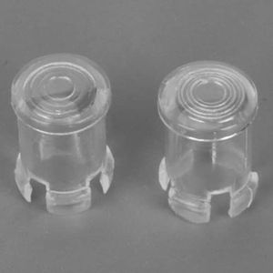 100Pcs Nylon Led Holder Flat Head Light Emitting Diodes Transparant Lamp Lamp Cap Beschermhoes 5mm