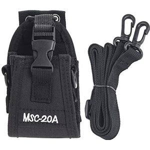 MSC-20A Walkie-Talkie Two Way Radio Nylon Case, Multifunctionele Pouch Compatibel voor BaoFeng/Kenwood/Quansheng/Puxing/Wouxun/ICOM/YAESU/Motorol (1 stuk)