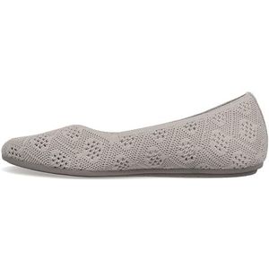 Skechers Cleo 2.0-Knitty Witty Ballerina's voor dames, taupe, 37 EU, taupe, 37 EU