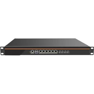 Partaker Firewall, VPN, 1U Rackmount Firewall, Network Security Appliance, Router PC, 6 x LAN, 4 x 10G X553 SFP, C3758 C3958, R6, COM, VGA, With Fan, 16GB RAM, 256GB SSD