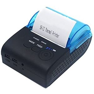 Etiketprinters Mini Bluetooth-printer Draadloze thermische ontvangstbewijsprinter for mobiele telefoonvenster 58mm 2inch POS MACHINE (Color : 5805DD Case)