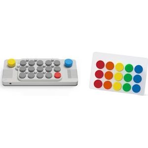 Pocket Music Keyboard Draagbaar toetsenbord Beginnende beginner MIDI-toetsenbord Trend muziek rekwisieten Geniet altijd en overal van een muziekervaring(Music keyboard+rainbow key cover)