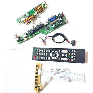 Voor LP154W01-TLF1/TLF2 T.V53 drive card board HDMI VGA USB AV RF toetsenbord+Afstandsbediening+Omvormer LCD panel monitor LVDS 1CCFL 30Pin Kit (LP154W01-TLF2)