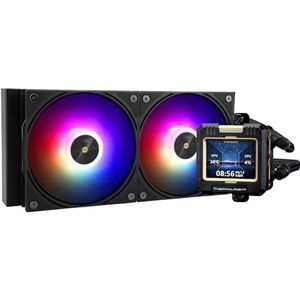 Thermalright FW 240 Waterkoeling, zwart, ARGB, CPU-waterkoeling, alles-in-eenkoeling, IPS, 320 x 240 resolutie, lcd-scherm, vloeibare CPU-koeler voor AMD/Intel, LGA1700/AM4/AM5