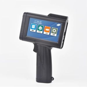 12,7 mm Mini mobiele handheld inkjetprinter Barcode Bar Batchcode Nummer Logo Vervaldatum Label Draagbare Jet Inkjetprinter(Black with 1 ink)