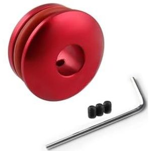 Auto Versnellingspookknop Aluminium Auto Schakelkopbegrenzer Vaste Basis Tandwielkop Gesp Gereedschap Pookknopbegrenzer Auto-accessoires Pookknop(Red)