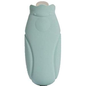 XWGlory 270/450ML Hot Water Bag Siliconen Fles Winter Heater met Gebreide Cover Warmer Hot Water Fles Magnetron Verwarming L Groen2