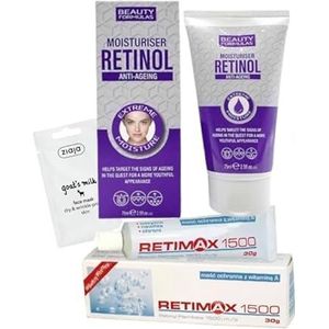 Veganistische retinol Cream & Retimax 1500 Vitamine A crème & masker nacht anti-aging rimpels hydraterende hydraterende droge gevoelige huid verstevigt verzachtend renewing anti-rimpel dyhadrated Face