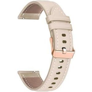 Vervanging Vrouwen 20mm Polshorloge Band Armband Fit for Huawei Horloge GT2 GT3 42mm GT3 Pro 43mm lederen Horlogeband Rose Gouden Gesp (Color : Brown, Size : For Magic Watch 2 42mm)