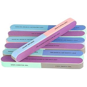 LIUJZZJ 6 Pack Nail File en Nail Buffer Cosmetische Manicure, 7 manieren door