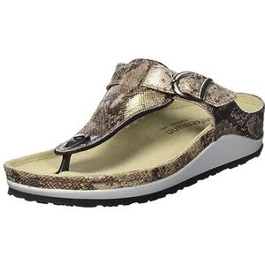 Berkemann Mila Flipflop voor dames, Braun Python, 37.5 EU