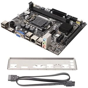 H61M Moederbord, M-ATX 1155 Pin DDR3 Dual Channel Quad Core VGA HD Multimedia Interface Stabiele Voeding Computer Moederbord