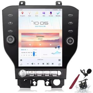 Android 15 autoradio Sat Navi voor F-ord Mustang (2015-2020) 10,5"" Android hoofdunit multimediaspeler met Carplay GPS-navigatie HIFI BT 5G WiFi SWC MIC DSP,8g+128g