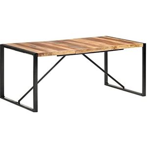 DIGBYS Meubelsets-Eettafel 180x90x75 cm Massief Hout met Sheesham-afwerking