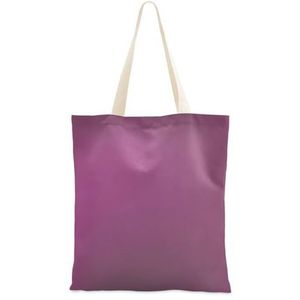 linqin Teen Meisjes Tote Bags Canvas Paars Tote Bags met Pocket Herbruikbare het Winkelen Zakken voor Gift Boodschappen Winkelen, Paars, 15"" x 16.3