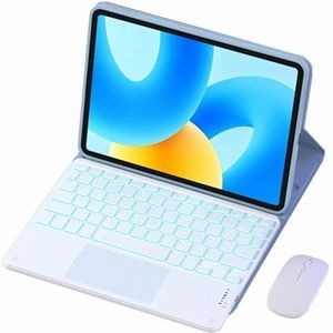 Toetsenbordhoes voor HUAWEI MatePad Pro 13.2 (2023), 7-Kleuren Achtergrondverlichting, Magnetisch Afneembaar Draadloos Toetsenbord,Blue 1